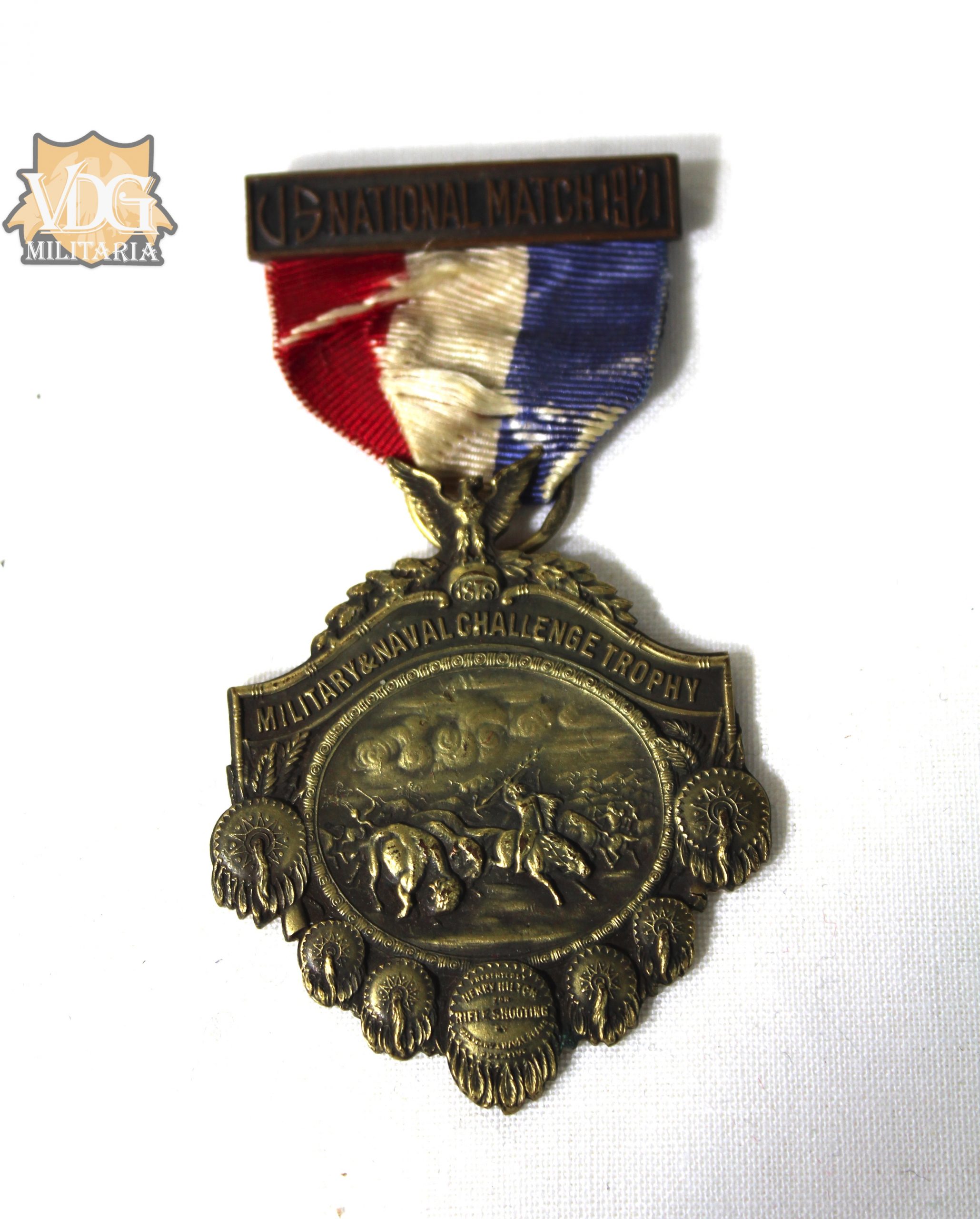 US National Match Military & Naval Challenge Trophy-B.B. & B. Co Medal ...