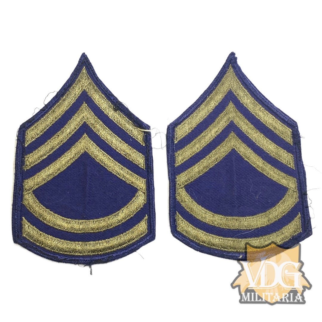 Ww2 Us Army Technical Sergeant Chevron Rank Insignia Set Vdg Militaria