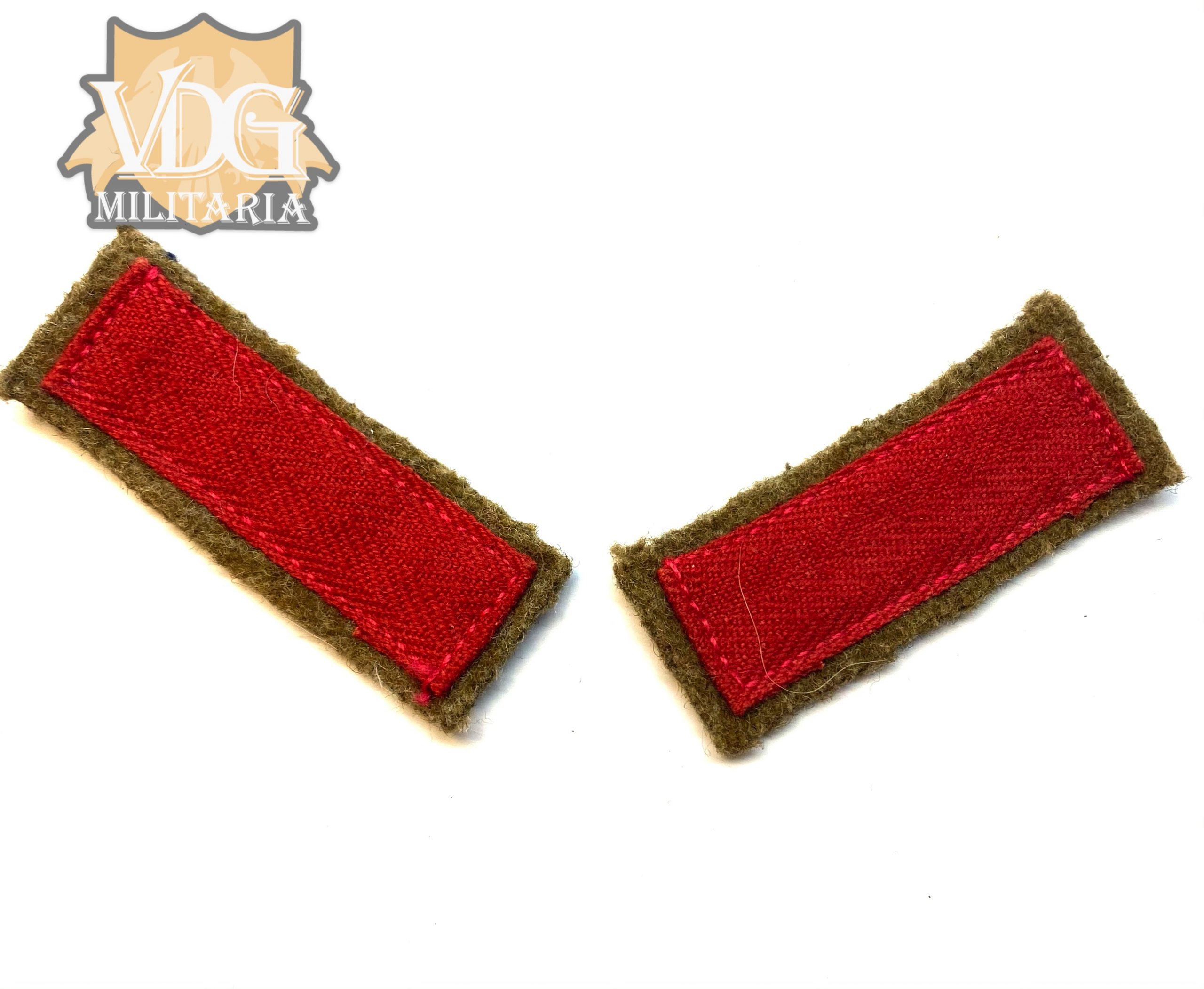 WW2 Japanese Army IJA Enlisted Collar Tab Set | VDG Militaria