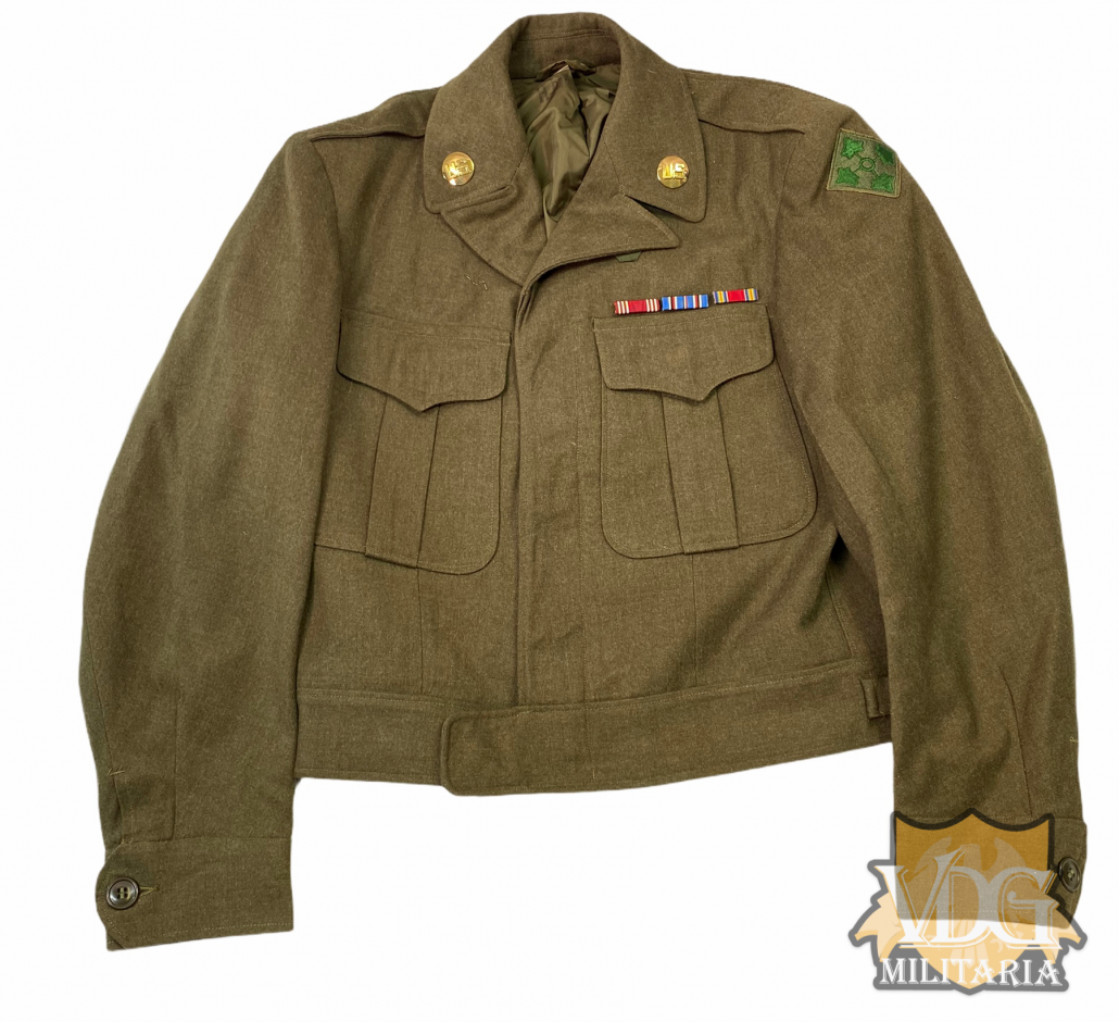 WW2 Occupation Era US Amy 4th Infantry Division Ike Jacket Size 36R ...