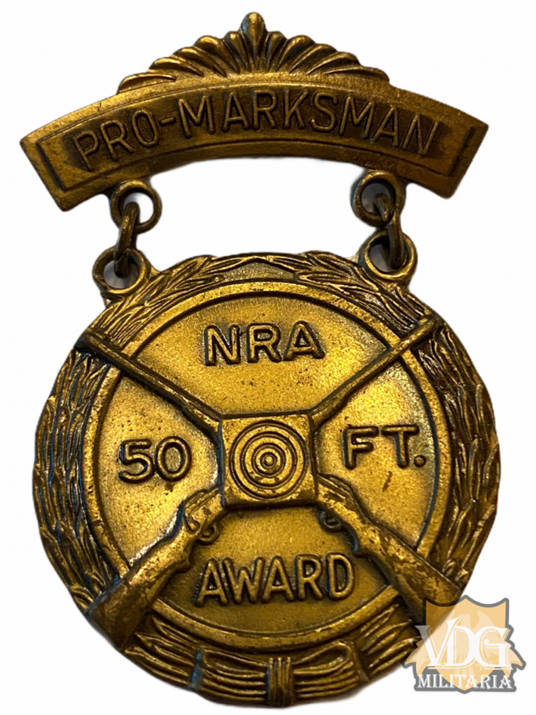 WW2 Era NRA 50 Feet Pro-Marksman Award-Bronze | VDG Militaria