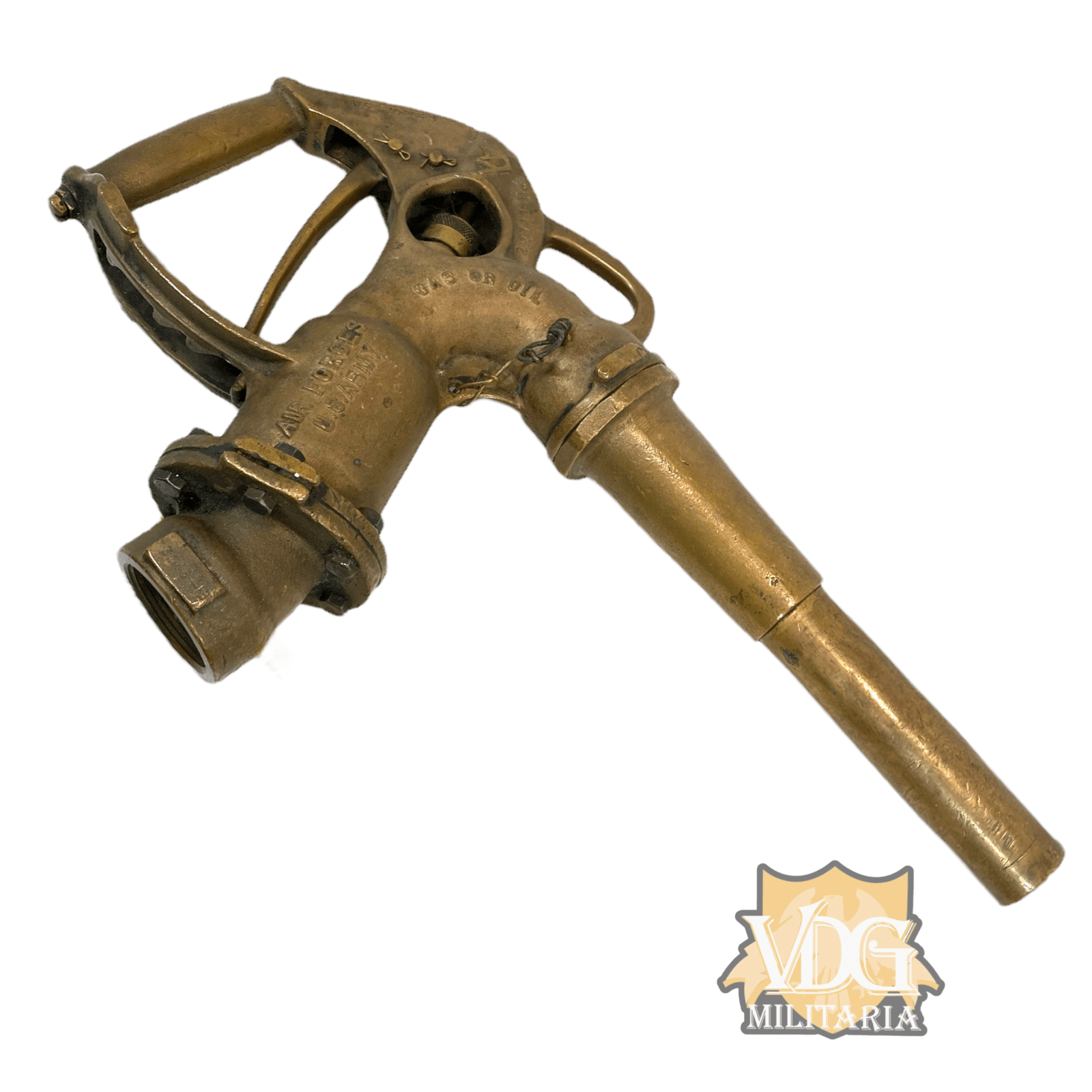 Vintage Gas Pump Nozzle Buckeye Brass Handle Gas Pump