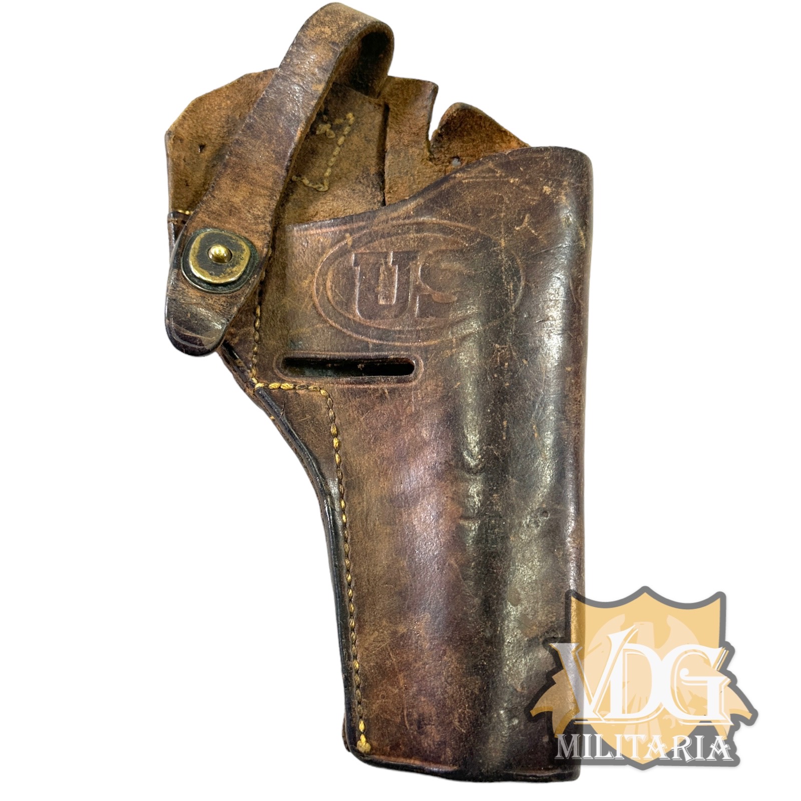 Ww2 Us Cut Downaltered M7 1911 Leather Shoulder Holster Vdg Militaria