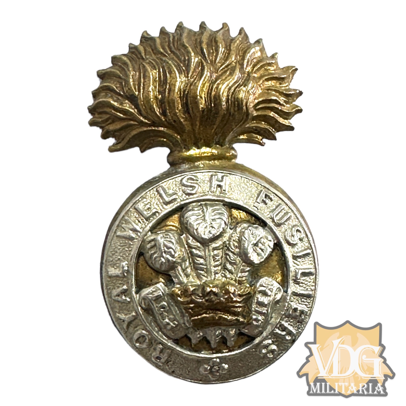 WW2 British Army Royal Welsh Fusiliers Cap Badge | VDG Militaria