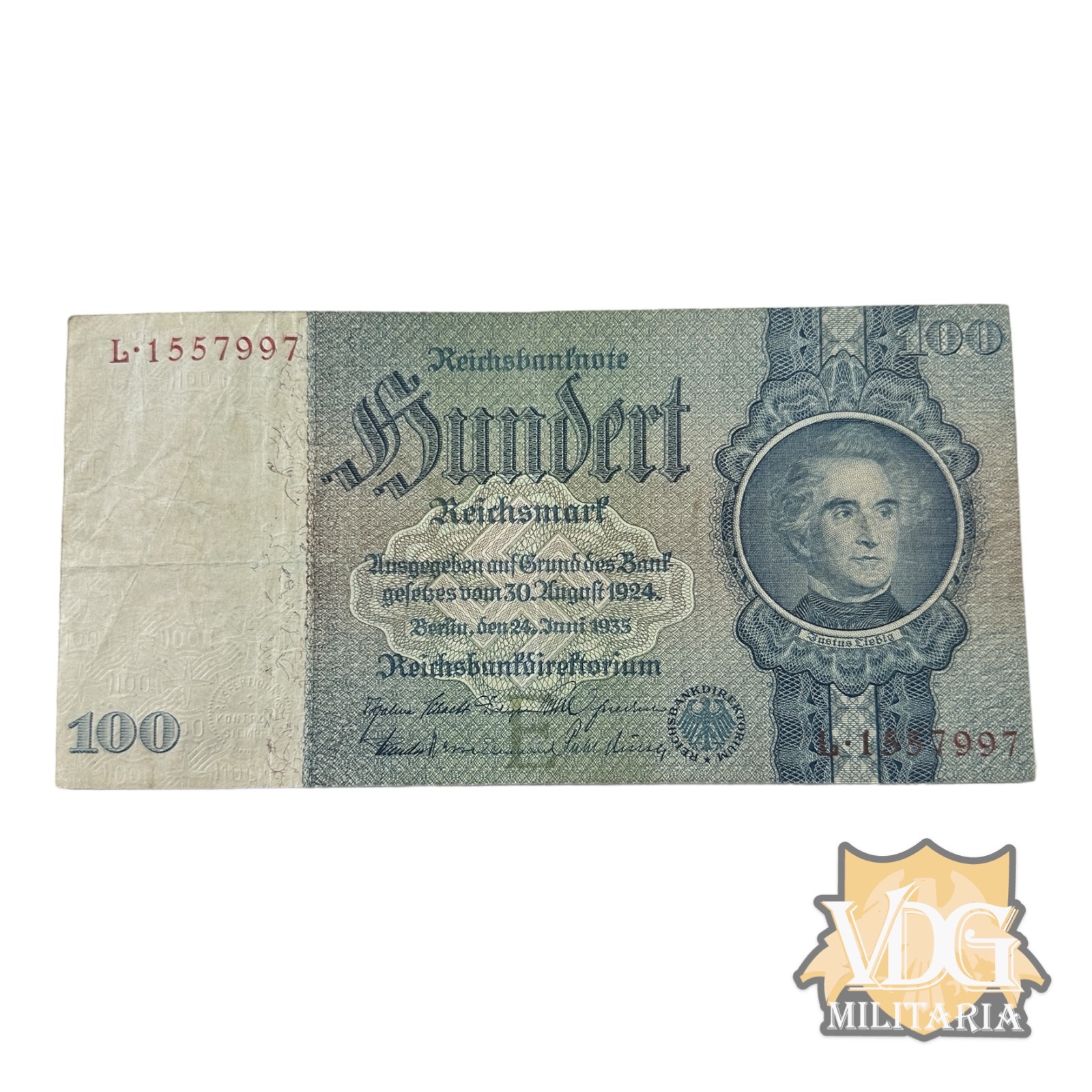 WW2 German 1935 5 Funf Mark Reichsbanknote Paper Currency Note | VDG ...